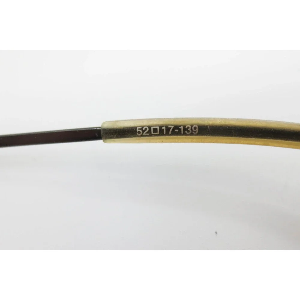 Dark Metal Semi Rimless Oval Eyeglasses 52-17-139 38499